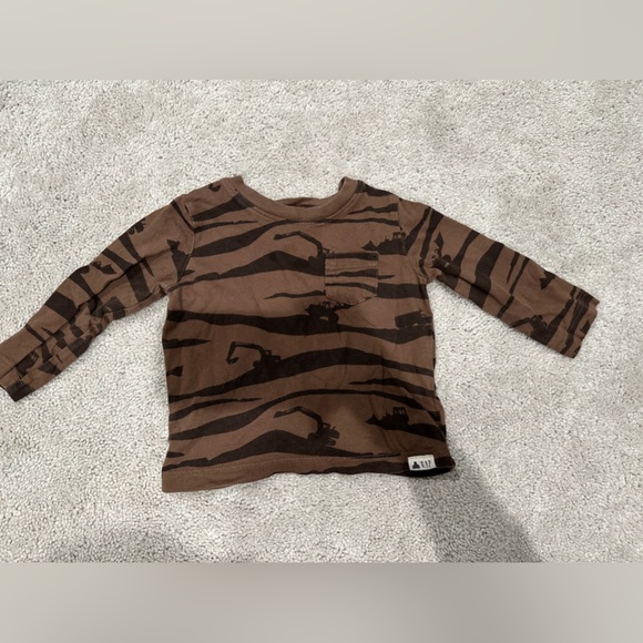 babyGap Digger top/bottom set - brown - Picture 2 of 4